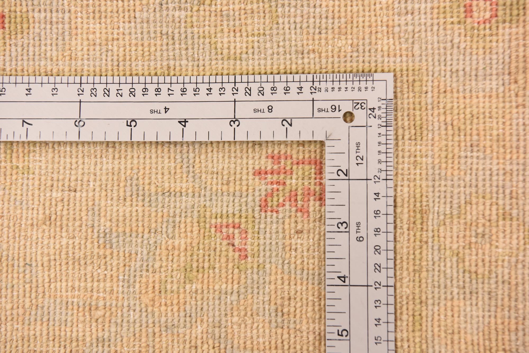 6' 10 x 9' 9 Hand Knotted Peshawar Ziegler Rug