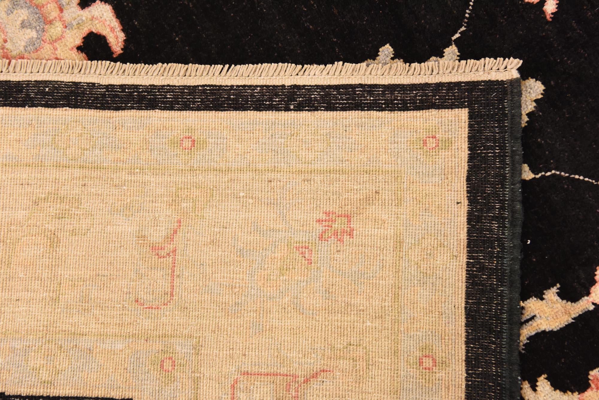 6' 10 x 9' 9 Hand Knotted Peshawar Ziegler Rug