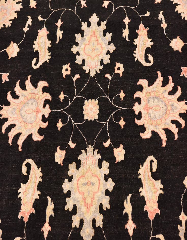 Detail image of 6' 10 x 9' 9  Hand Knotted Peshawar Ziegler Rug