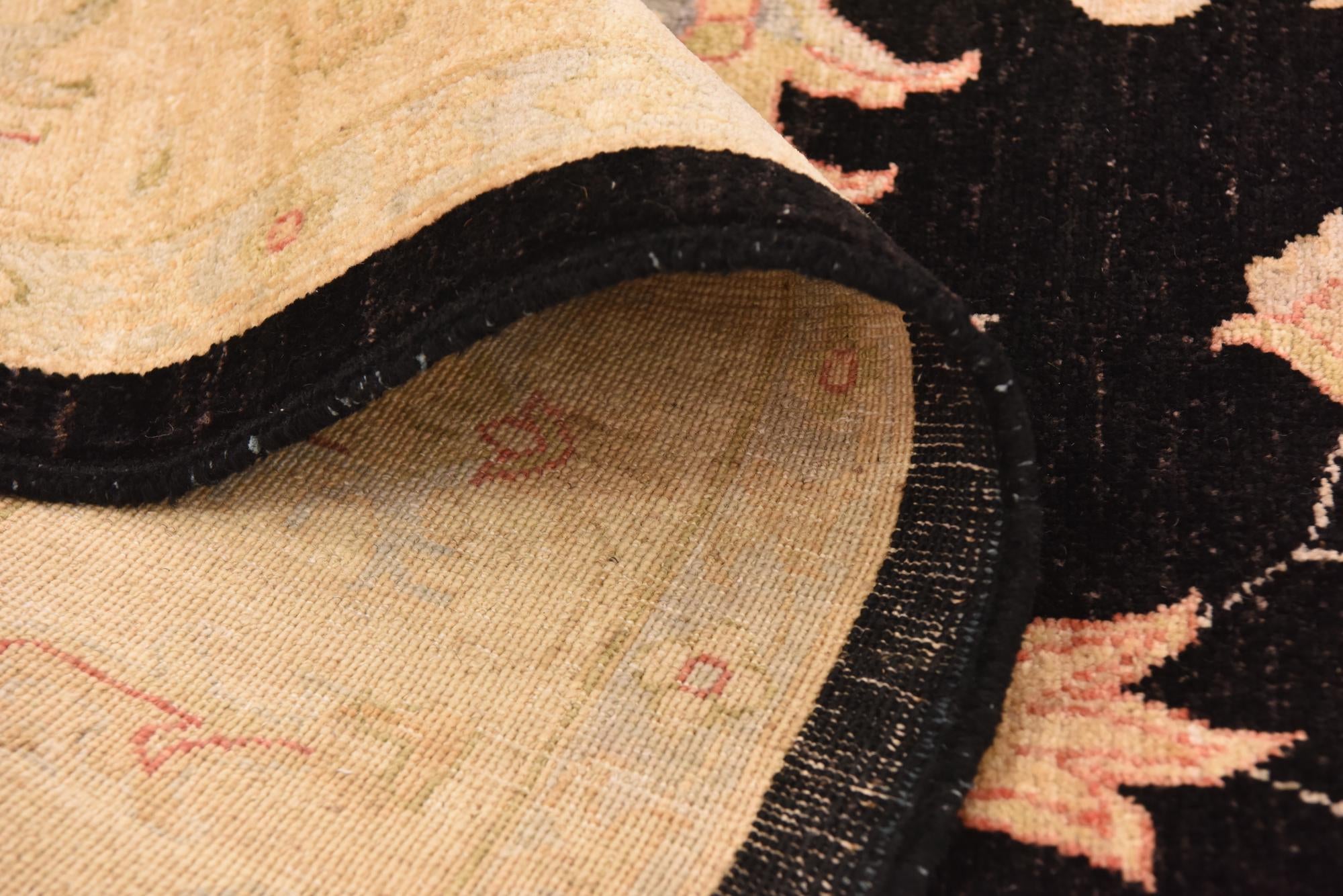 6' 10 x 9' 9 Hand Knotted Peshawar Ziegler Rug