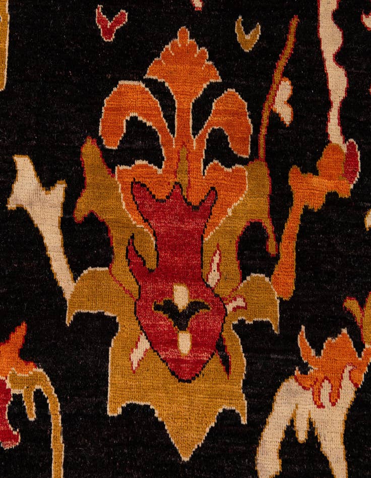 Detail image of 7' 10 x 9' 3 Hand Knotted Peshawar Ziegler Rug