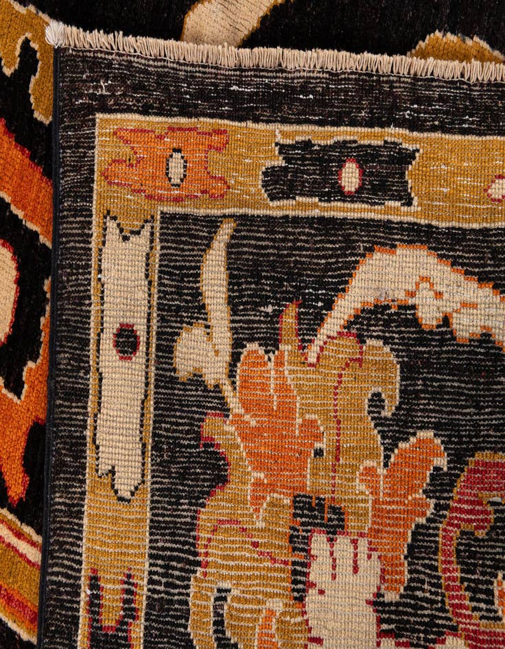 Detail image of 7' 10 x 9' 3 Hand Knotted Peshawar Ziegler Rug