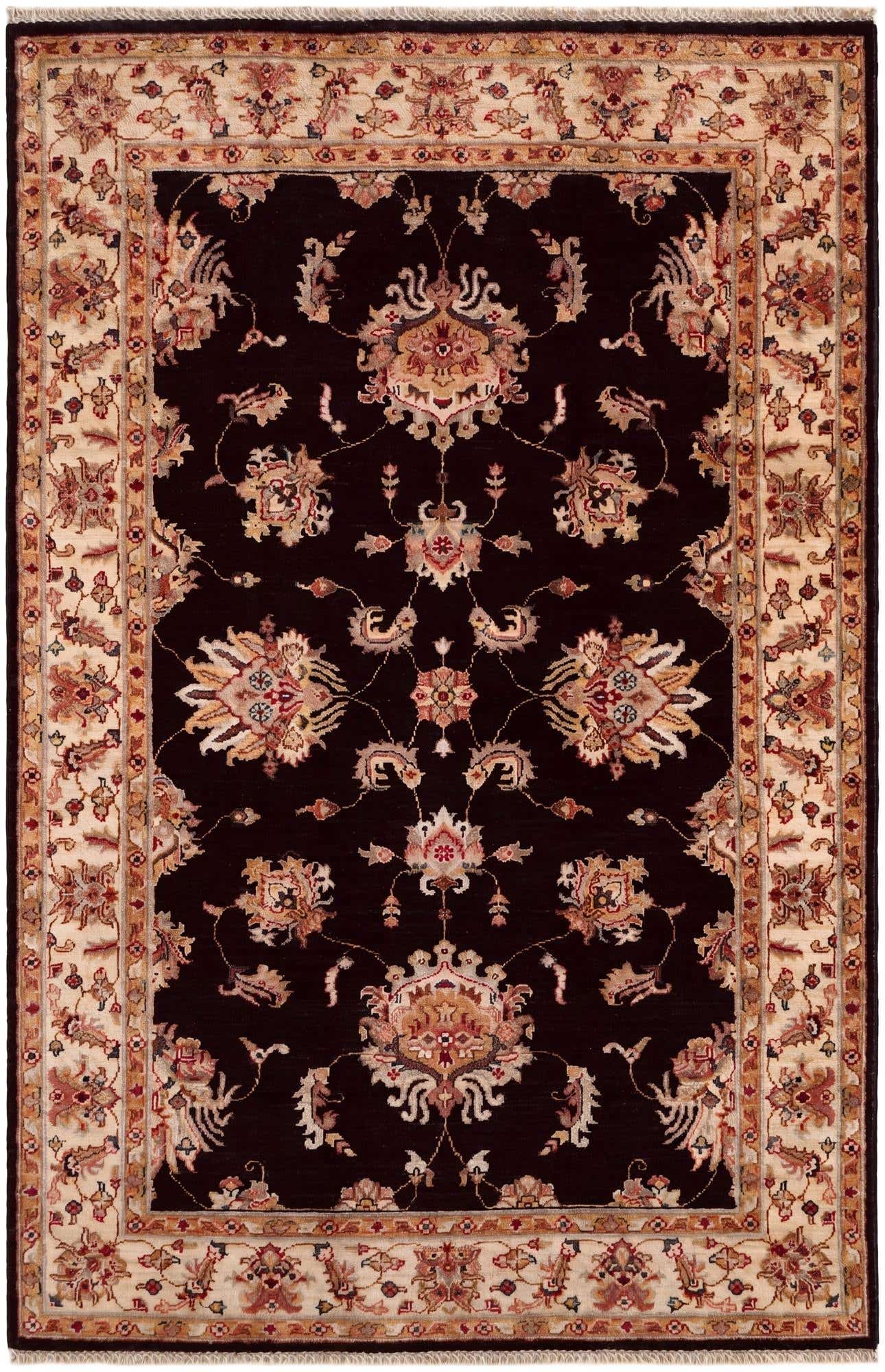 4' x 6' 2 Hand Knotted Peshawar Ziegler Rug