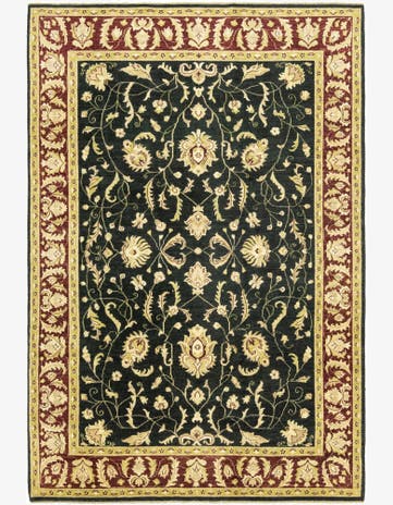 6' 7 x 10' Hand Knotted Peshawar Ziegler Rug