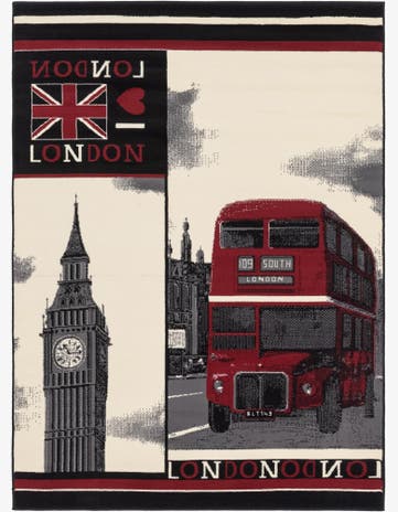 5' 3 x 7' 4 Reproduction Gabbeh Rug