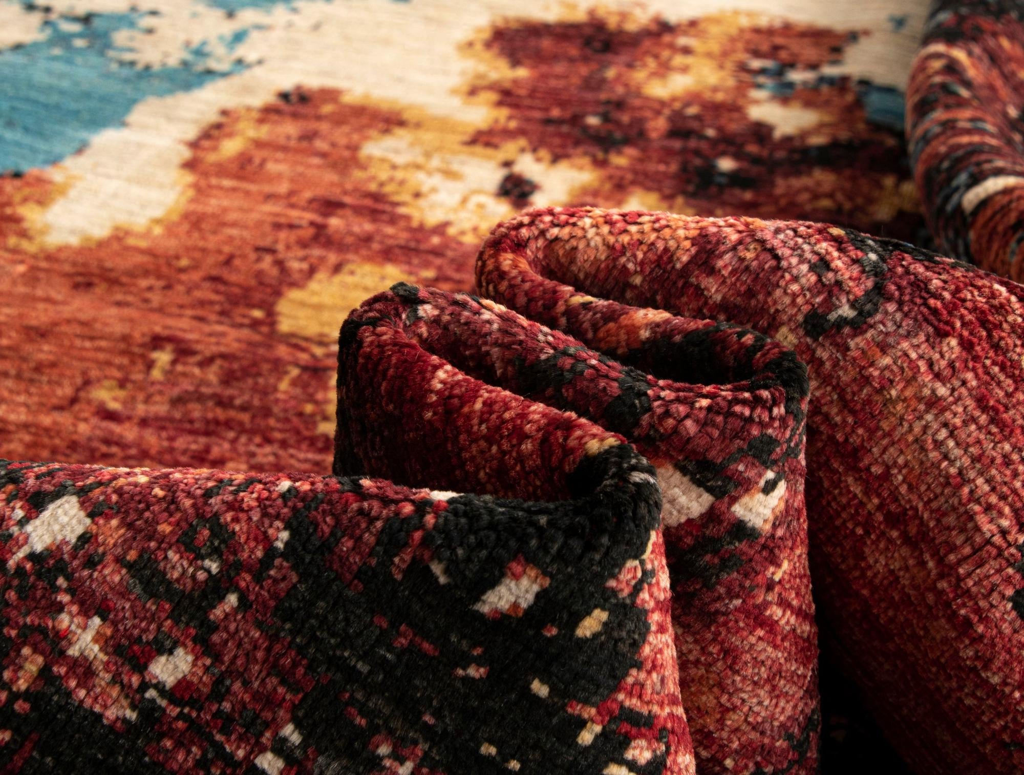 6' 7 x 9' 7 Rubin Wool Rug