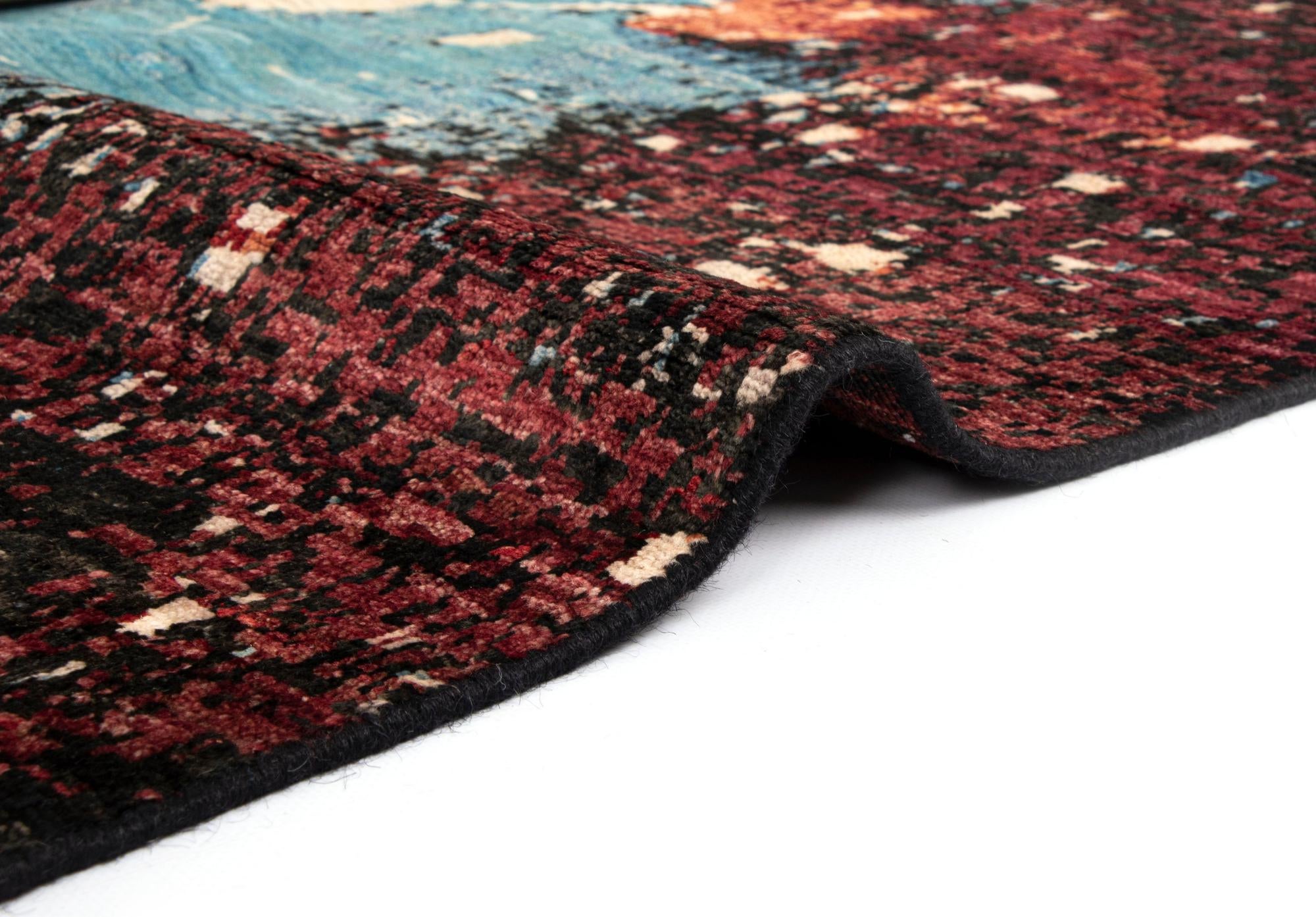 6' 7 x 9' 7 Rubin Wool Rug