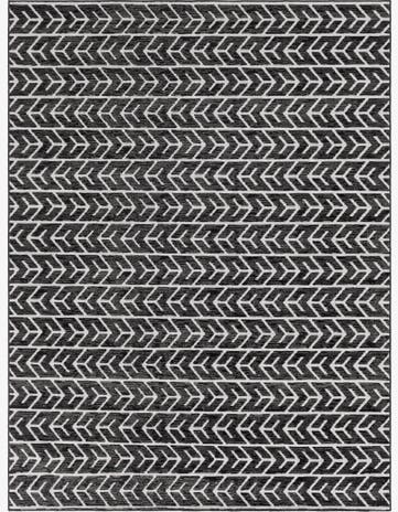 Black Easy-Clean Sabrina Soto Aston Indoor / Outdoor Rug