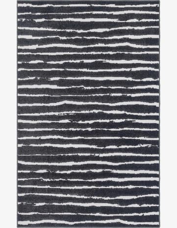 Black Easy-Clean Sabrina Soto Ola Indoor / Outdoor Rug