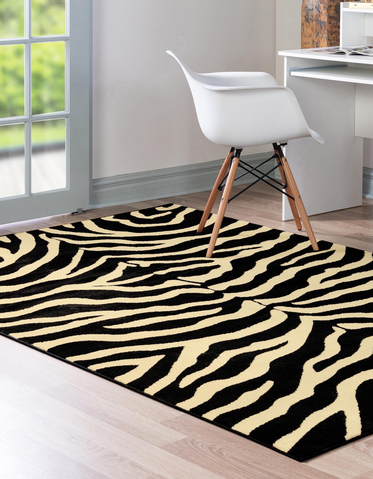 Custom Black Safari Rug