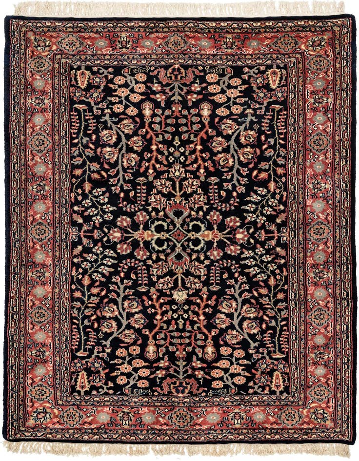 Detail image of 4' 7 x 6' 9 Hand Knotted Sarough Wool Rug