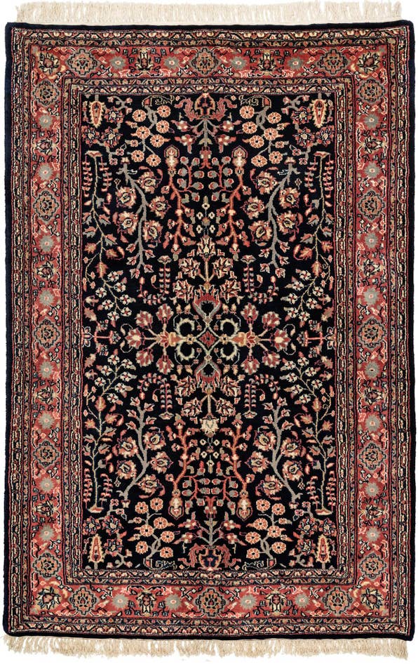 Detail image of 4' 7 x 6' 9 Hand Knotted Sarough Wool Rug