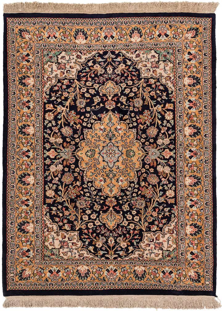 4' 4 x 6' 5 Hand Knotted Sarough Oriental Wool Rug