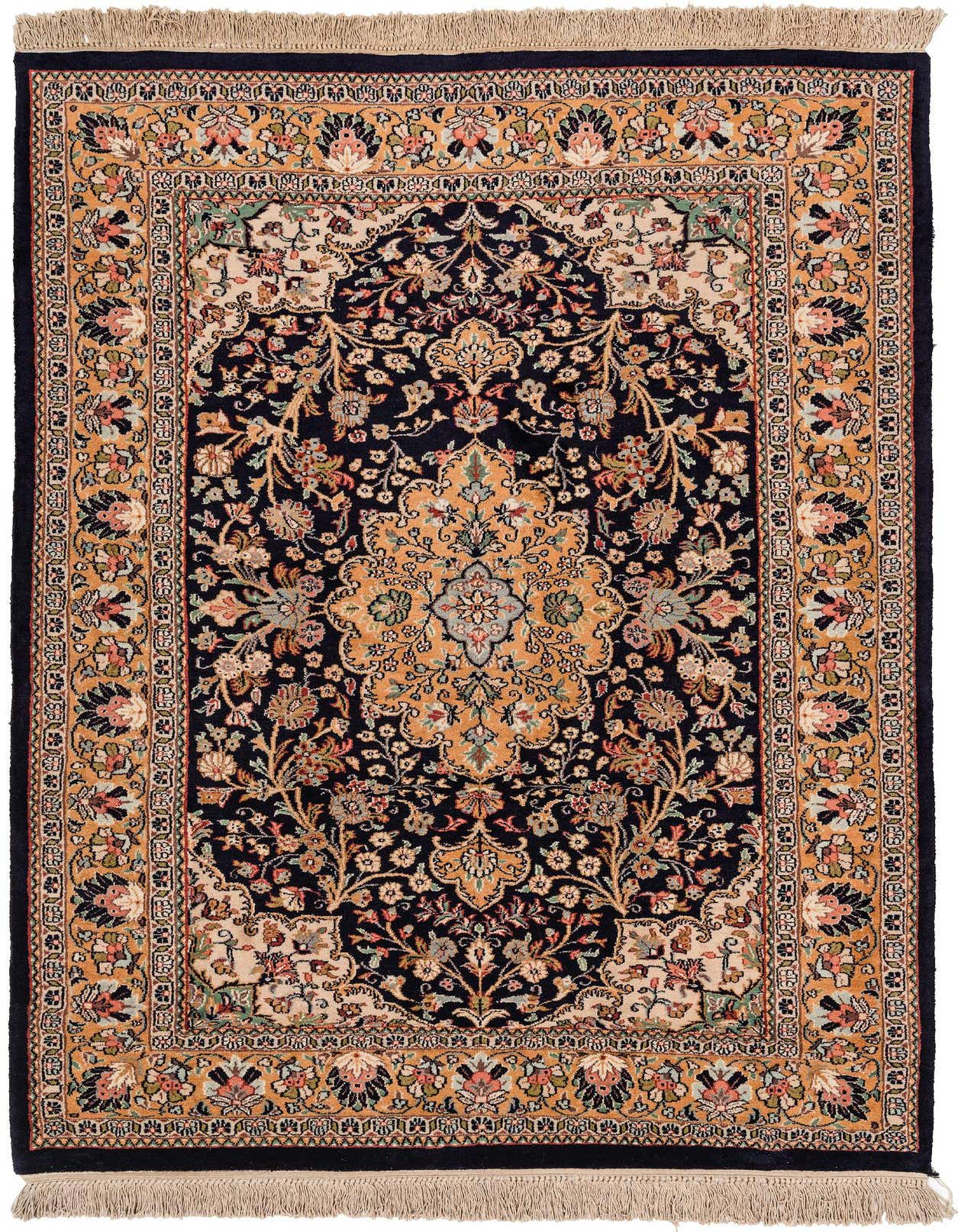 4' 4 x 6' 5 Hand Knotted Sarough Oriental Wool Rug