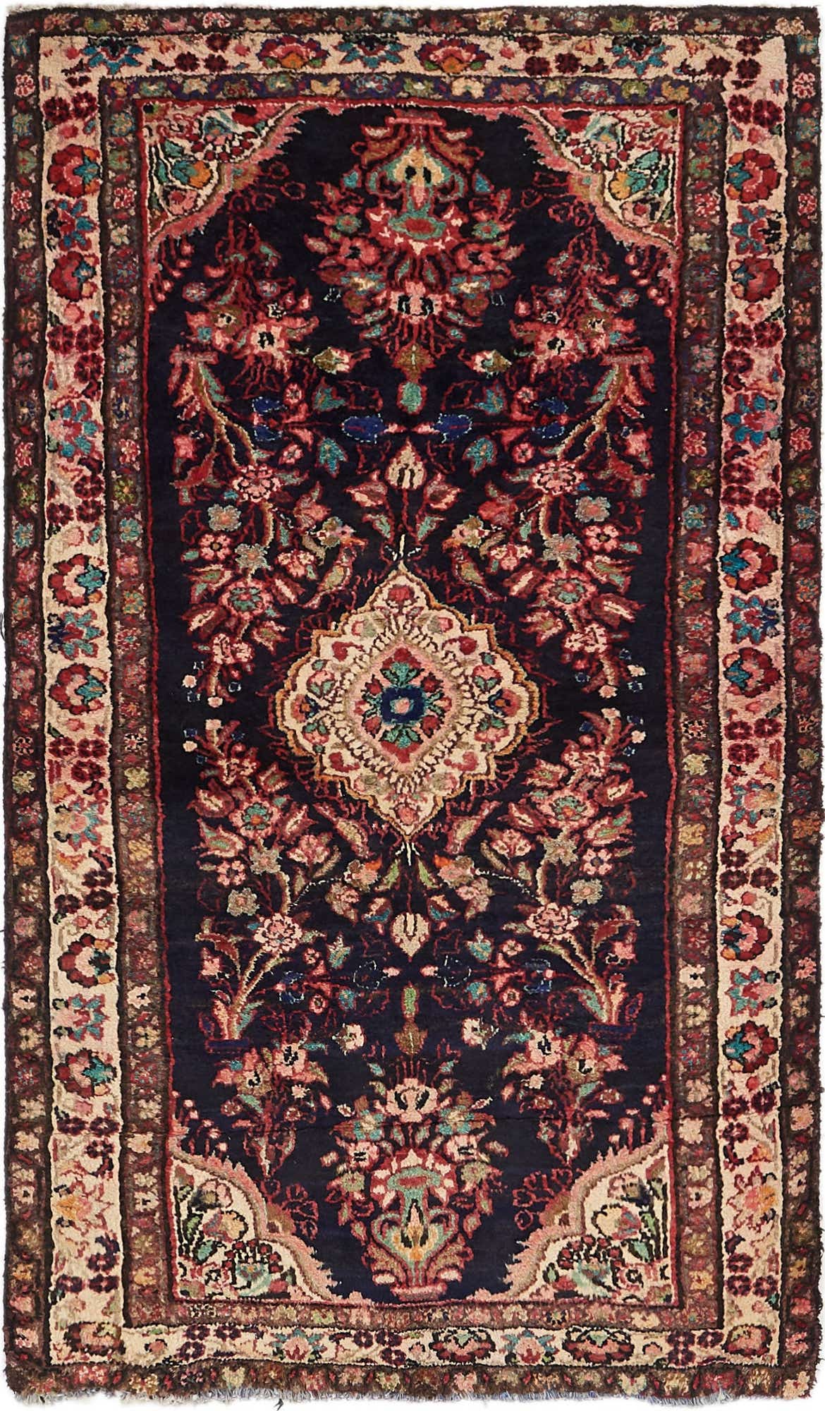 3' 5 x 6' Hand Knotted Shahrbaft Persian Wool Rug