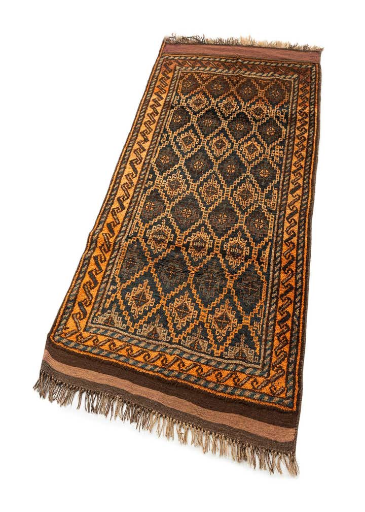 4' 2 x 6' 7 Hand Knotted Shiraz Persian Wool Rug