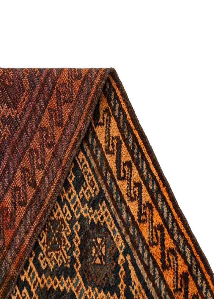 4' 2 x 6' 7 Hand Knotted Shiraz Persian Wool Rug