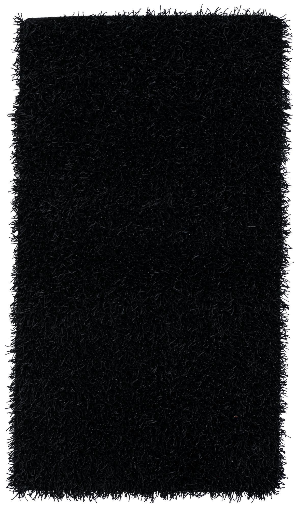 3' x 5' 4  Hand Knotted Solid Shag Oriental Rug