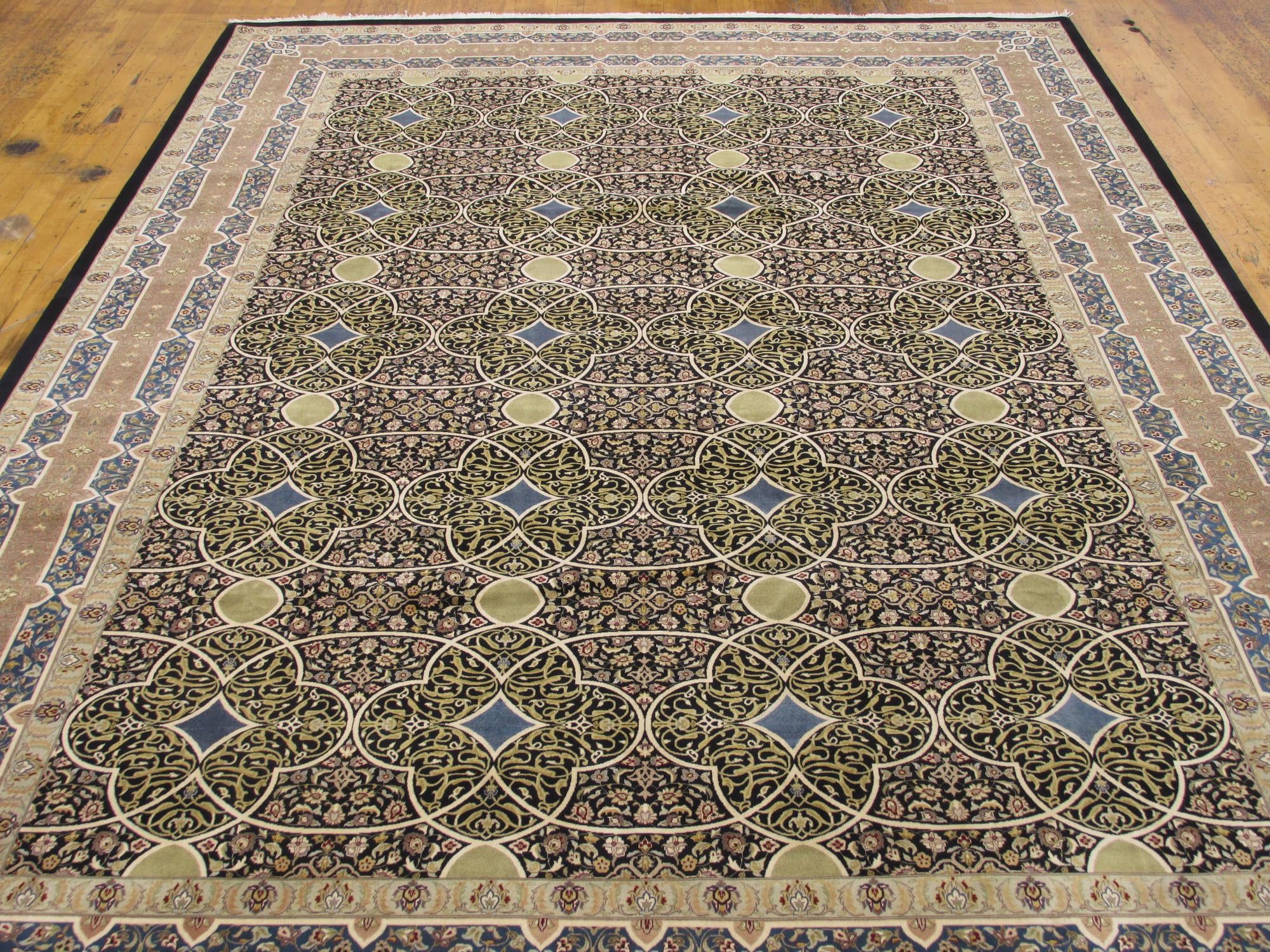 9' x 12' 1 Hand Knotted Tabriz Hadji Jalili Oriental Rug