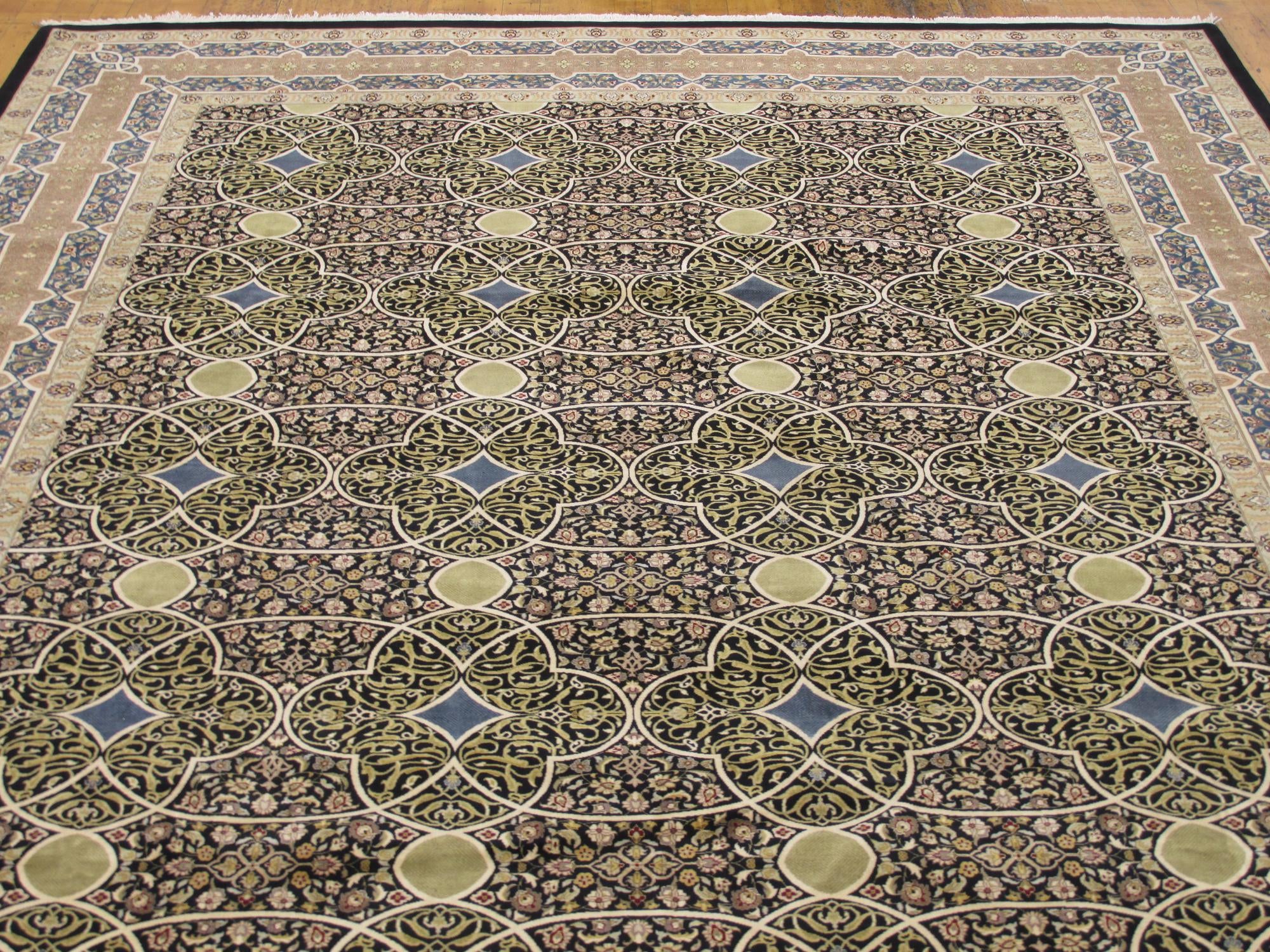 9' x 12' 1 Hand Knotted Tabriz Hadji Jalili Oriental Rug