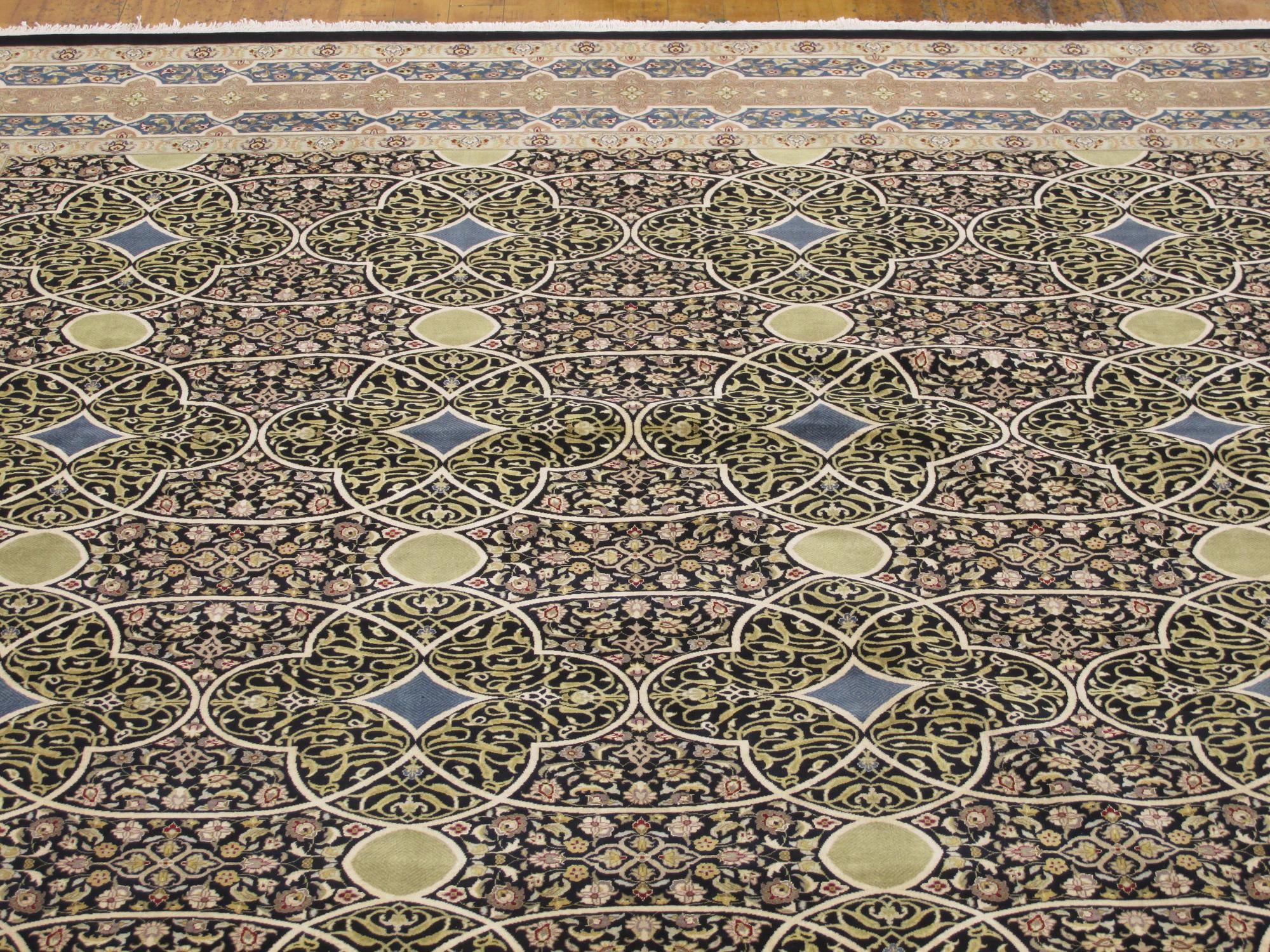 9' x 12' 1 Hand Knotted Tabriz Hadji Jalili Oriental Rug