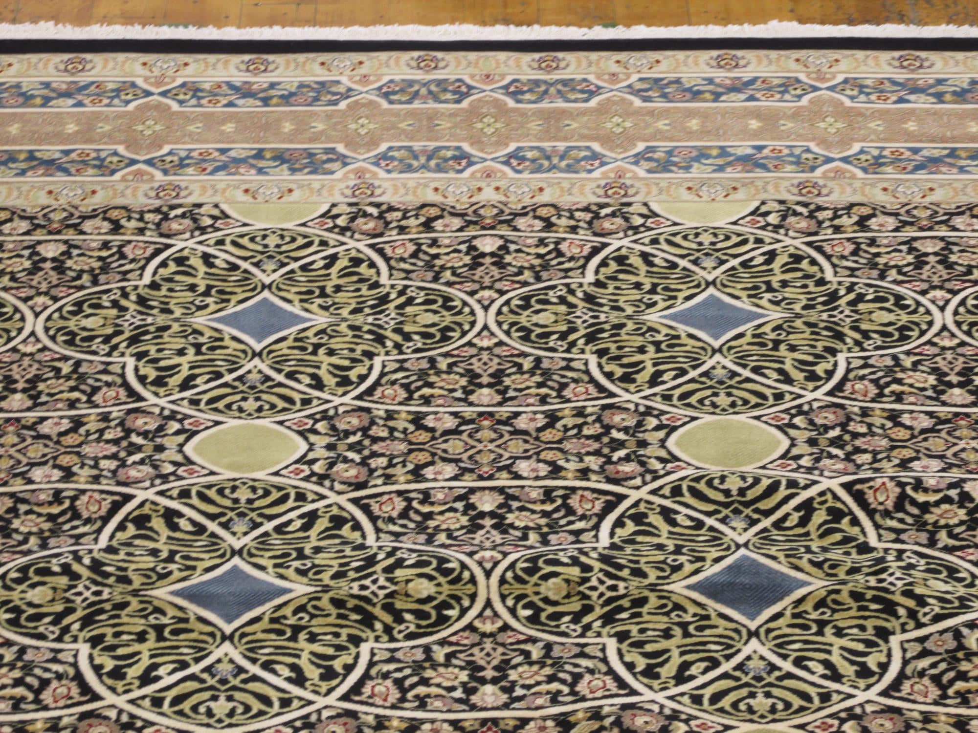 9' x 12' 1 Hand Knotted Tabriz Hadji Jalili Oriental Rug
