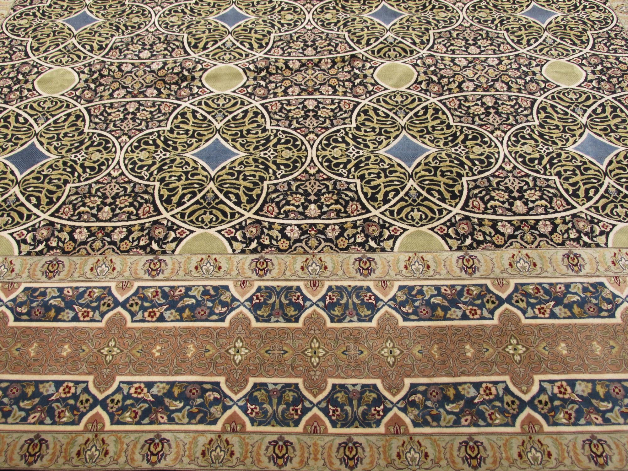 9' x 12' 1 Hand Knotted Tabriz Hadji Jalili Oriental Rug
