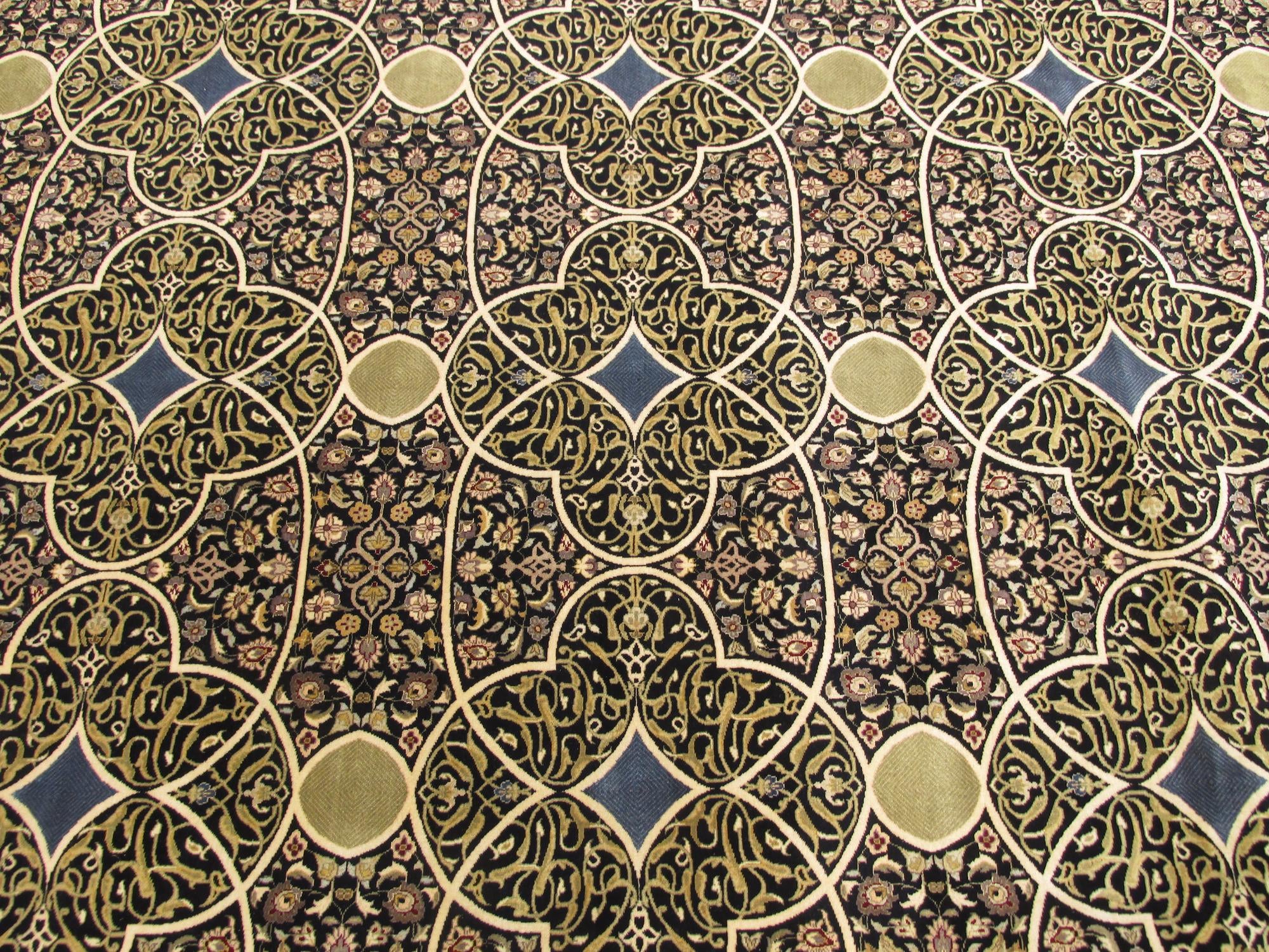 9' x 12' 1 Hand Knotted Tabriz Hadji Jalili Oriental Rug