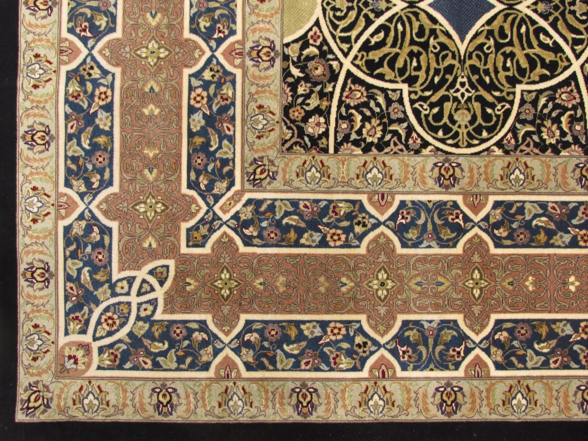 9' x 12' 1 Hand Knotted Tabriz Hadji Jalili Oriental Rug