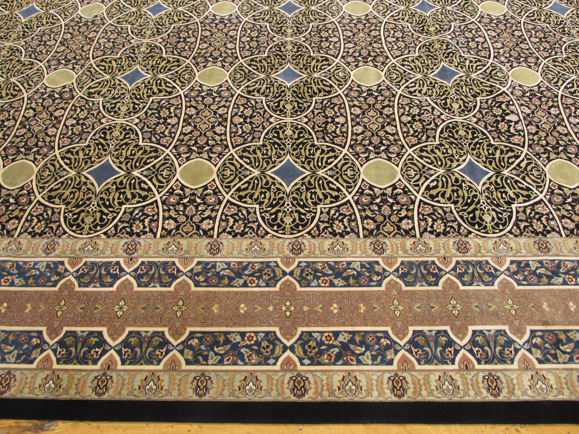 9' x 12' 1 Hand Knotted Tabriz Hadji Jalili Oriental Rug
