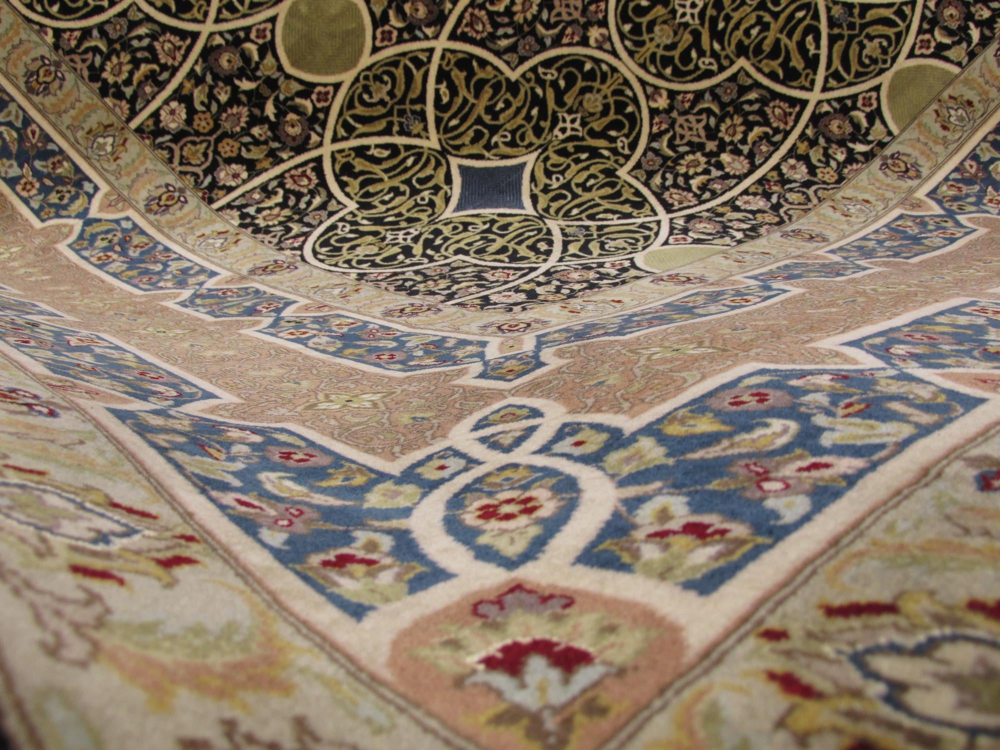 9' x 12' 1 Hand Knotted Tabriz Hadji Jalili Oriental Rug