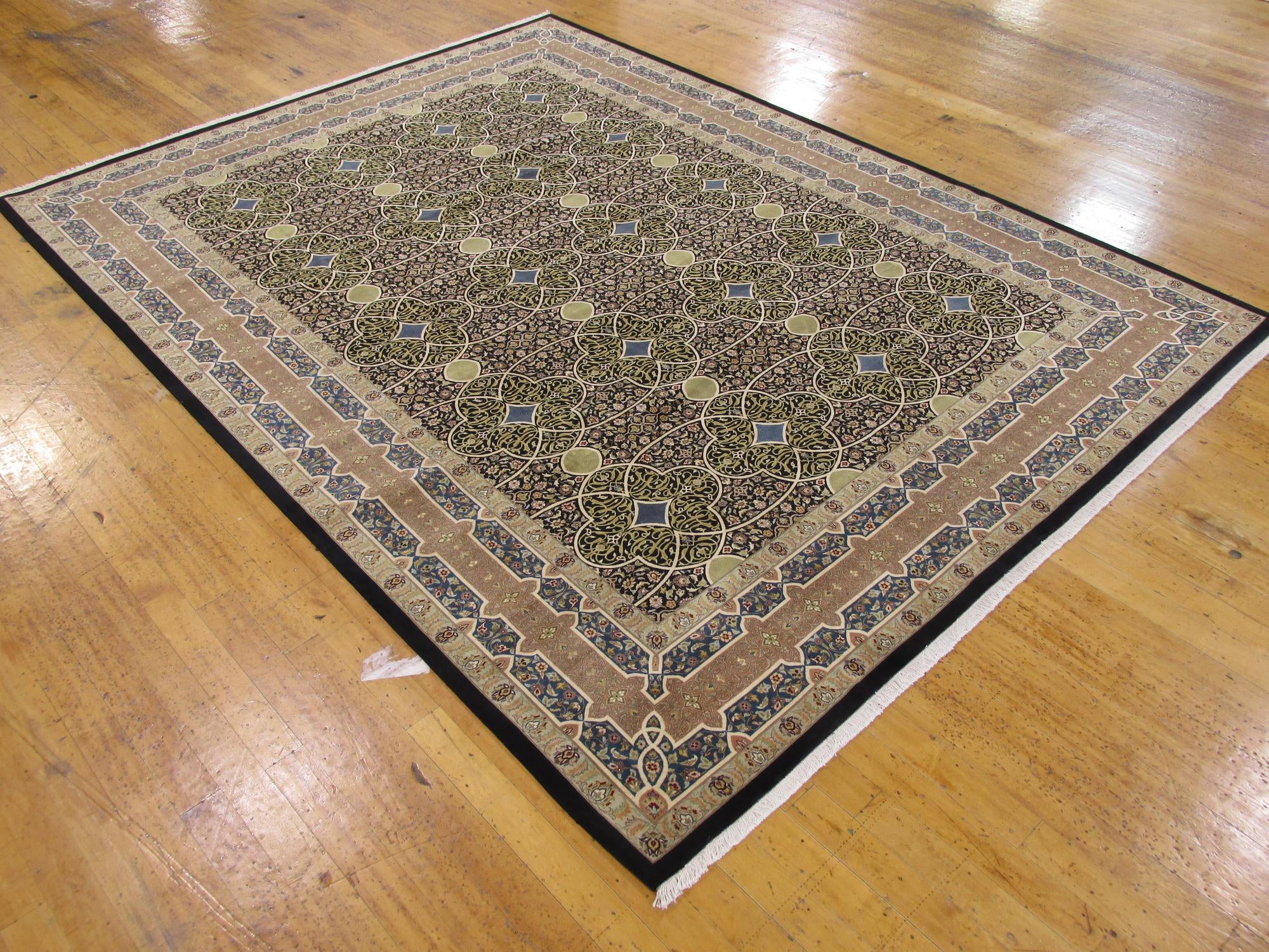 9' x 12' 1 Hand Knotted Tabriz Hadji Jalili Oriental Rug