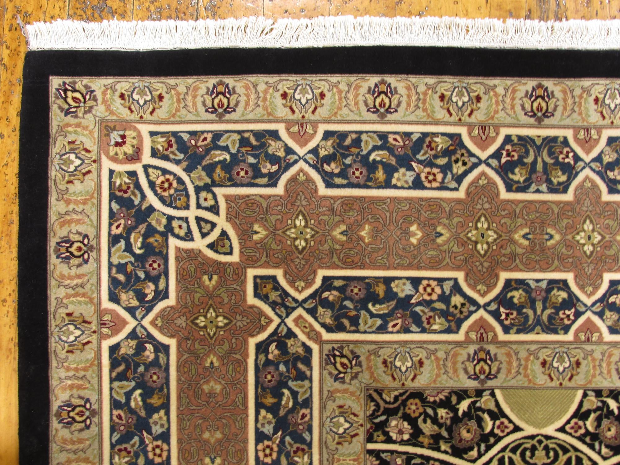 9' x 12' 1 Hand Knotted Tabriz Hadji Jalili Oriental Rug