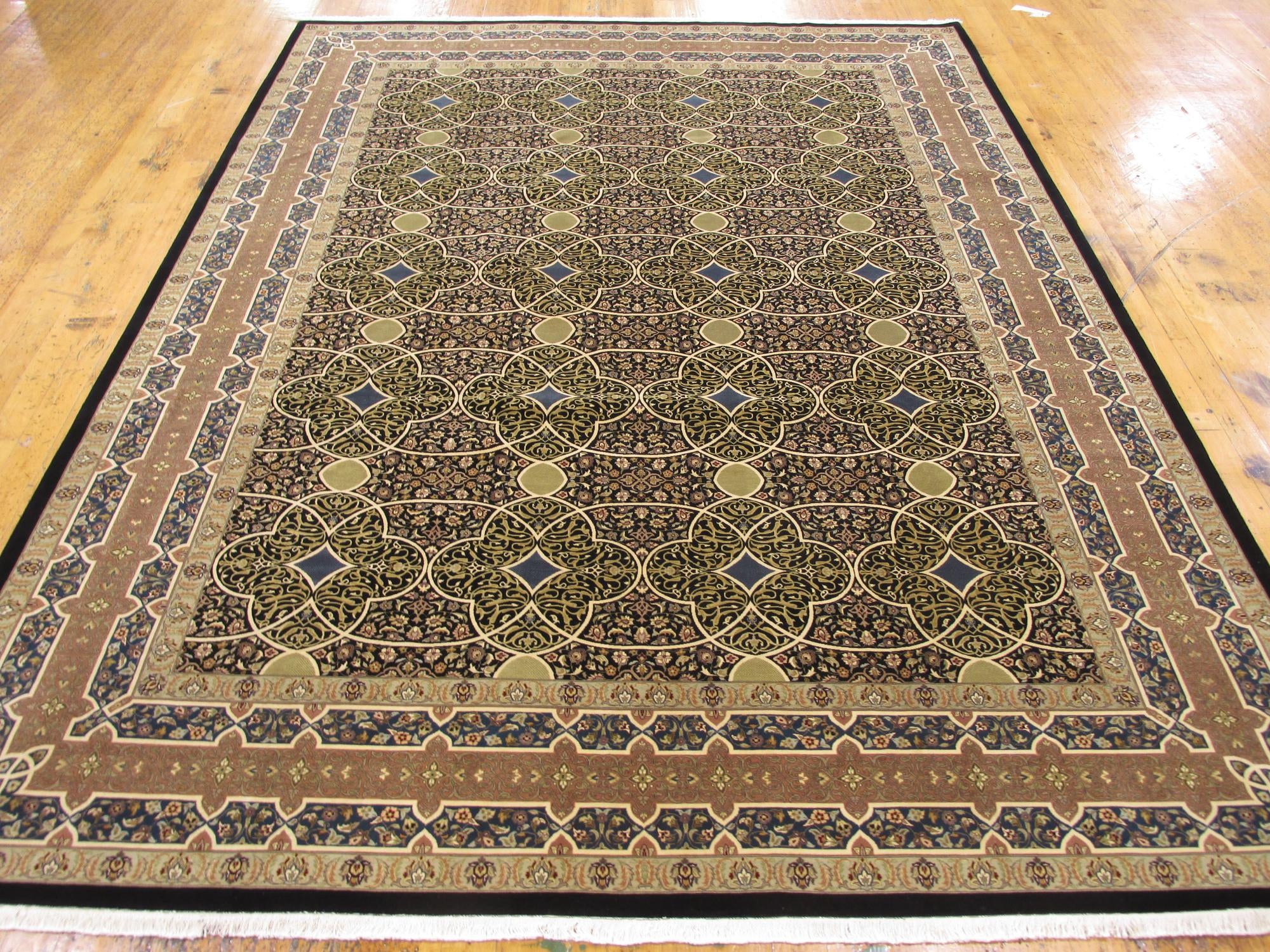 9' x 12' 1 Hand Knotted Tabriz Hadji Jalili Oriental Rug