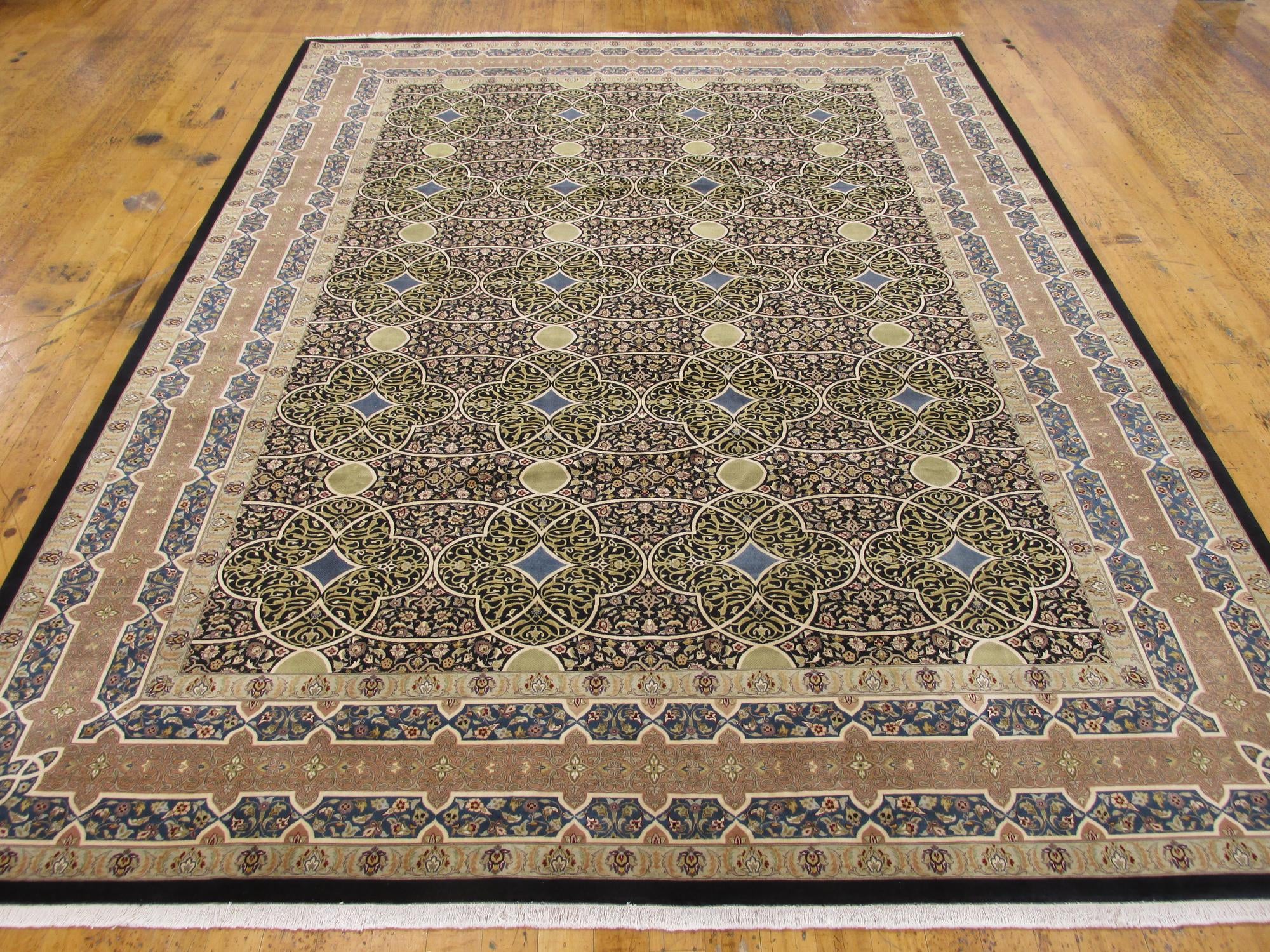 9' x 12' 1 Hand Knotted Tabriz Hadji Jalili Oriental Rug