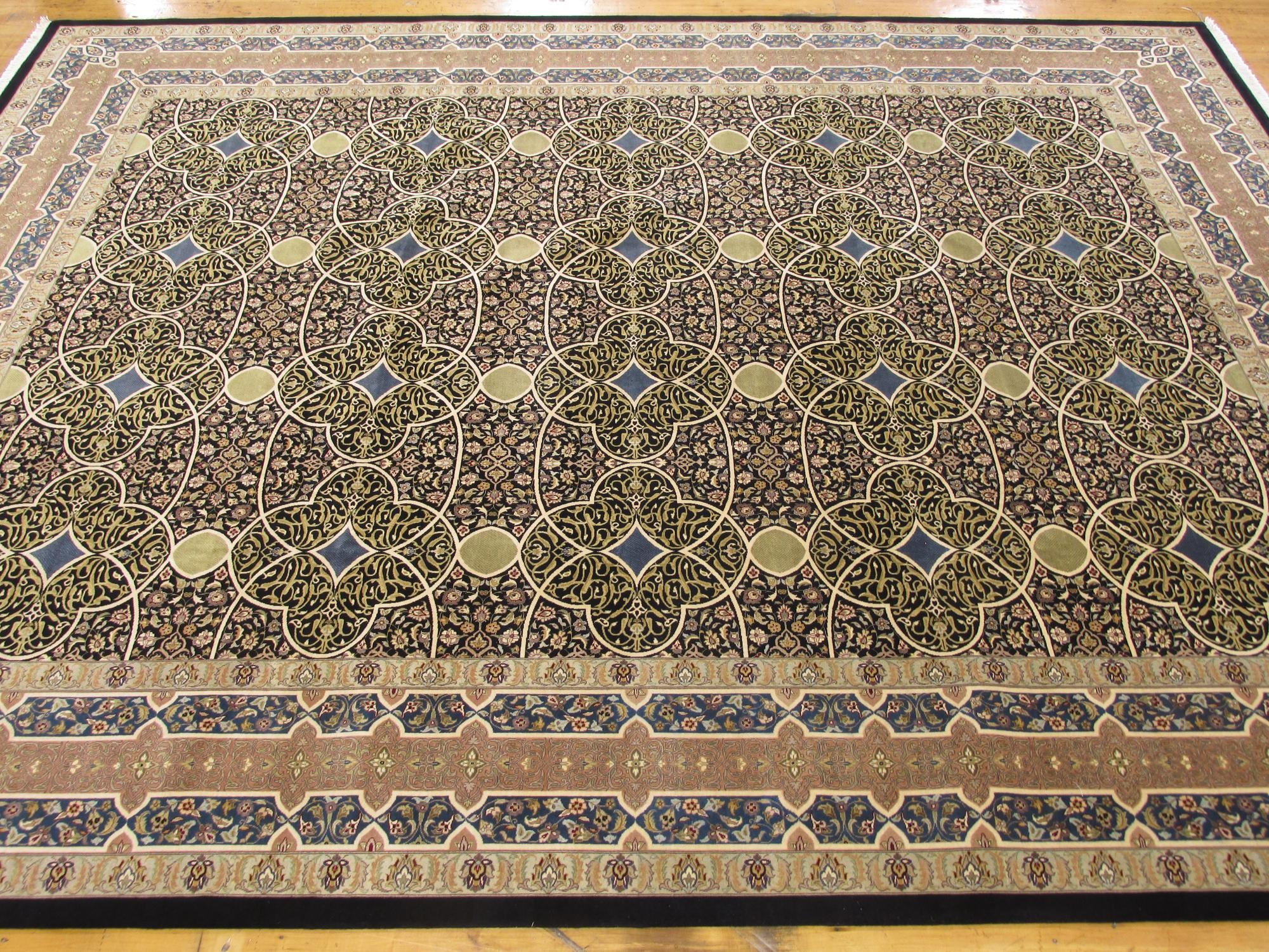 9' x 12' 1 Hand Knotted Tabriz Hadji Jalili Oriental Rug