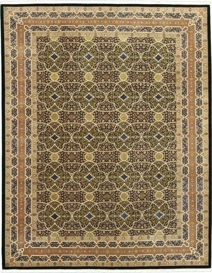 Detail image of 9' x 12' 1 Hand Knotted Tabriz Hadji Jalili Oriental Rug