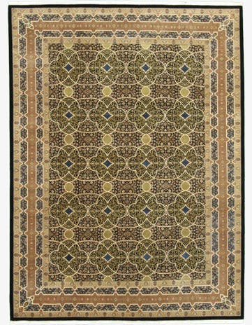 9' x 12' 1 Hand Knotted Tabriz Hadji Jalili Oriental Rug