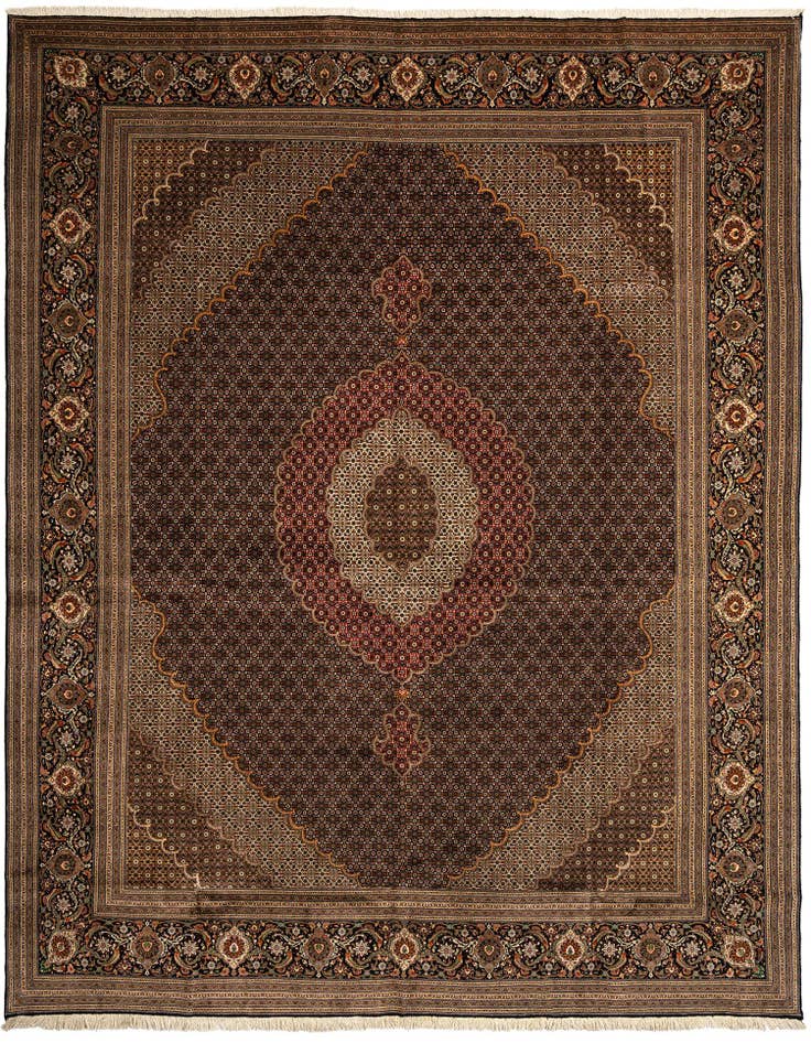 Detail image of 9' 10 x 12' 10 Tabriz Mahi Wool Rug