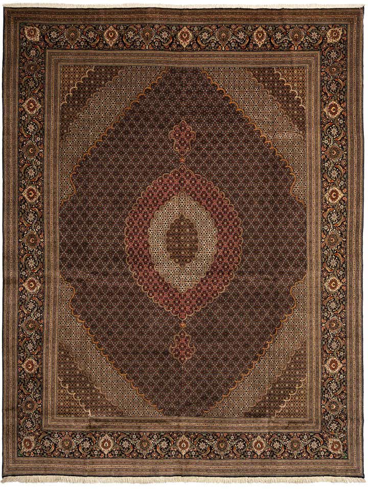 9' 10 x 12' 10 Tabriz Mahi Wool Rug