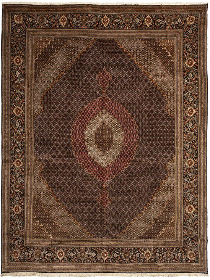 Detail image of 9' 10 x 12' 10 Tabriz Mahi Wool Rug
