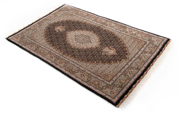 Detail image of 3' 3 x 5' 1 Hand Knotted Tabriz Mahi Persian Wool Rug