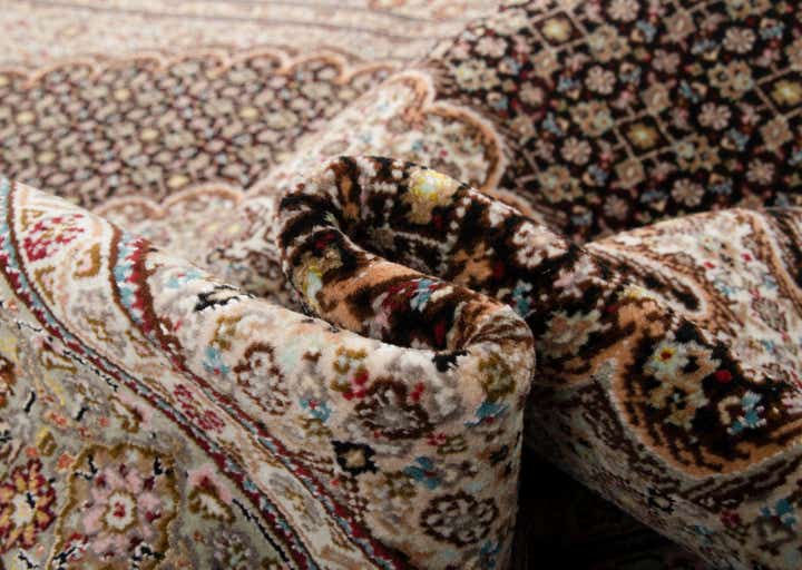 3' 3 x 5' 1 Hand Knotted Tabriz Mahi Persian Wool Rug