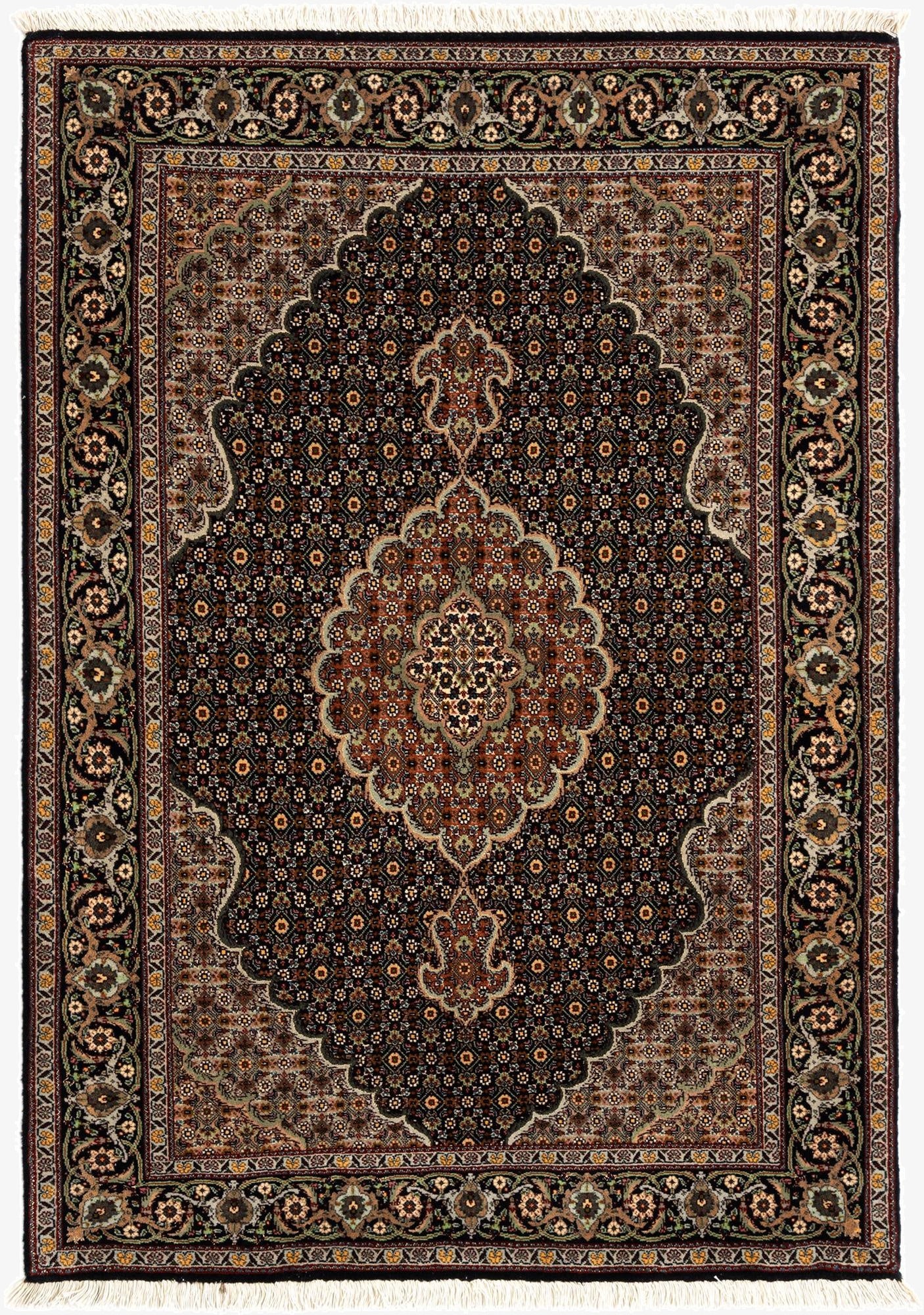 Primary image 3' 6 x 5' Tabriz Mahi Rug