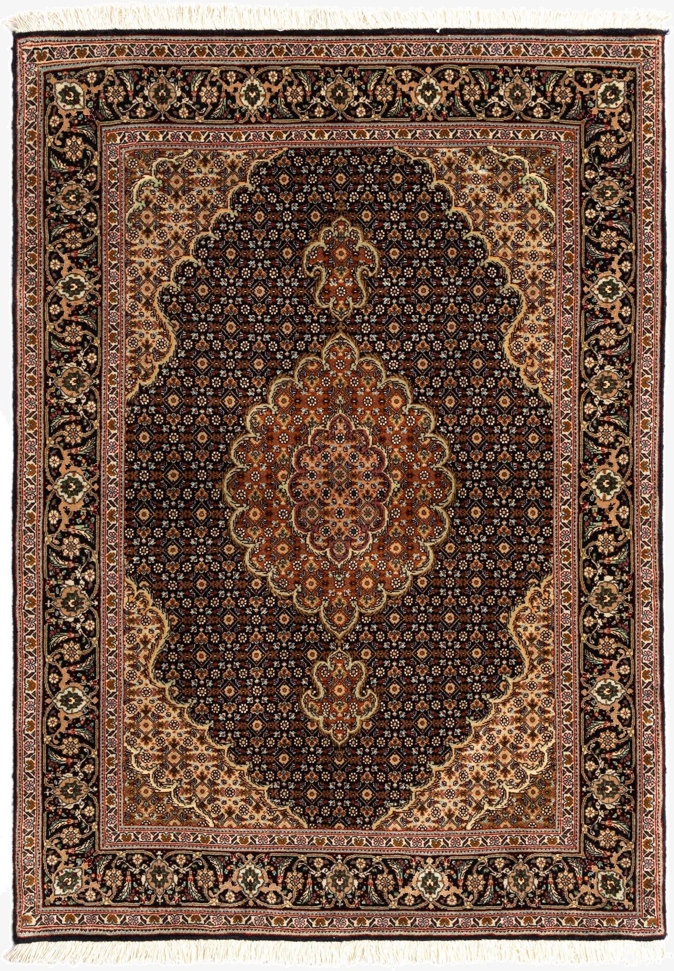 3' 4 x 4' 10 Tabriz Mahi Rug