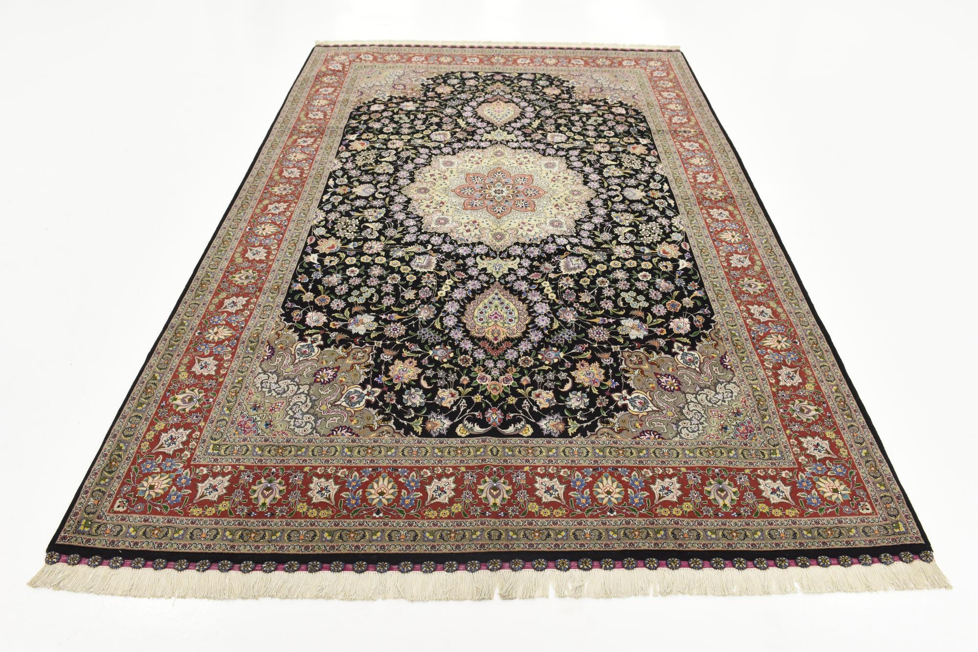 6' 6 x 10' Hand Knotted Tabriz Persian Rug