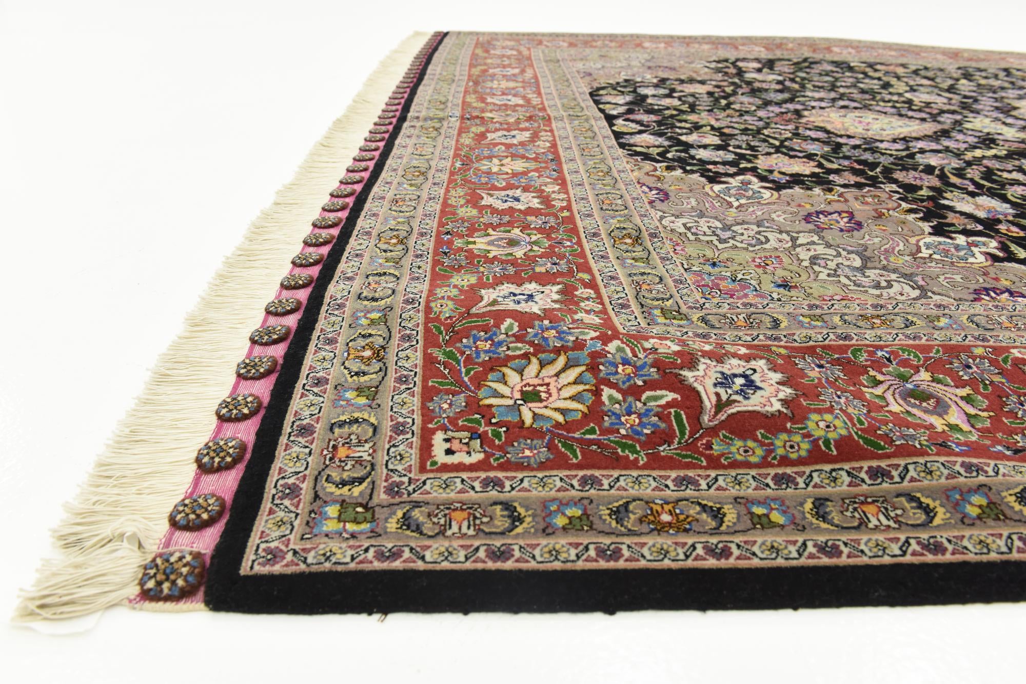 6' 6 x 10' Hand Knotted Tabriz Persian Rug