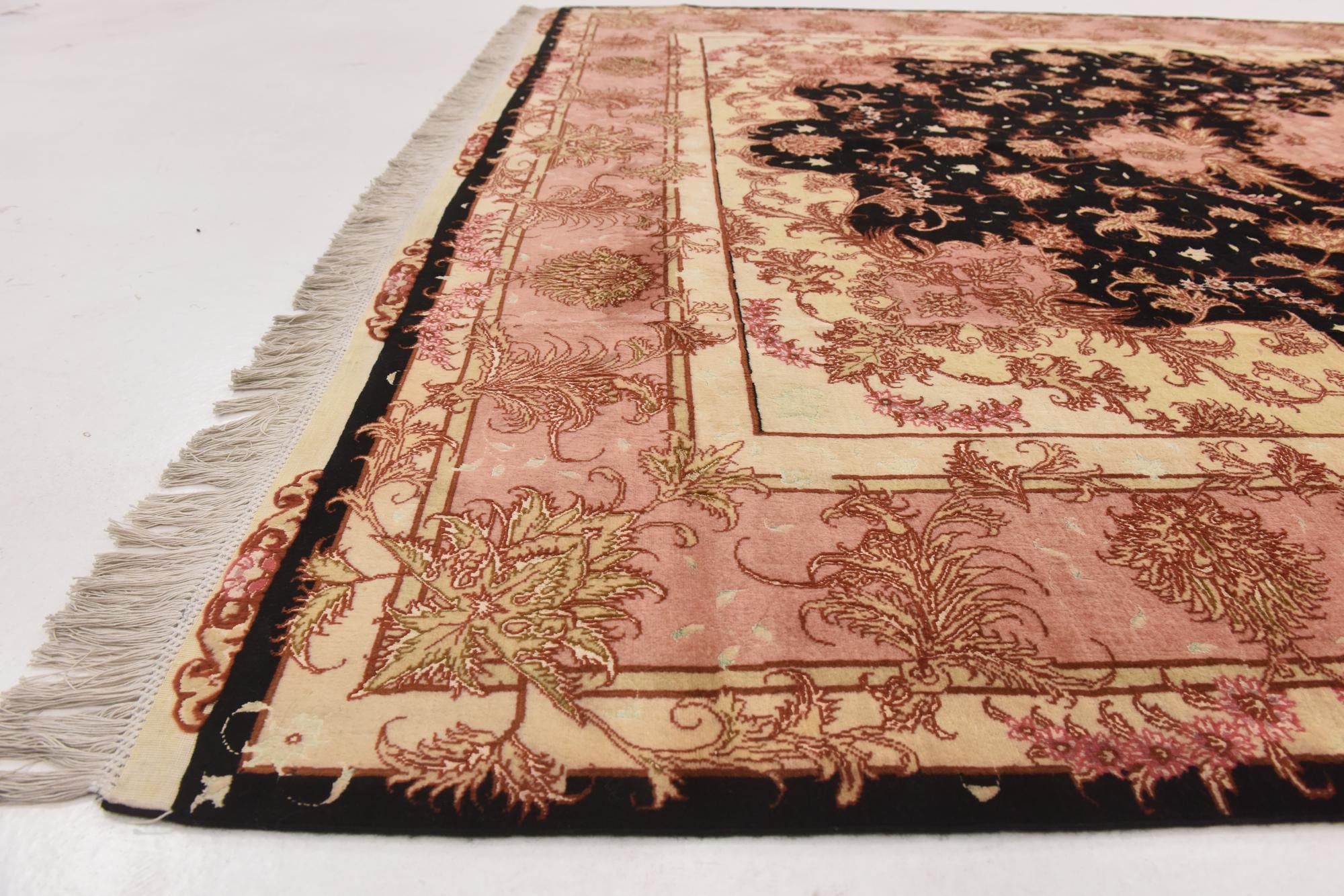 6' 7 x 9' 7 Hand Knotted Tabriz Persian Rug