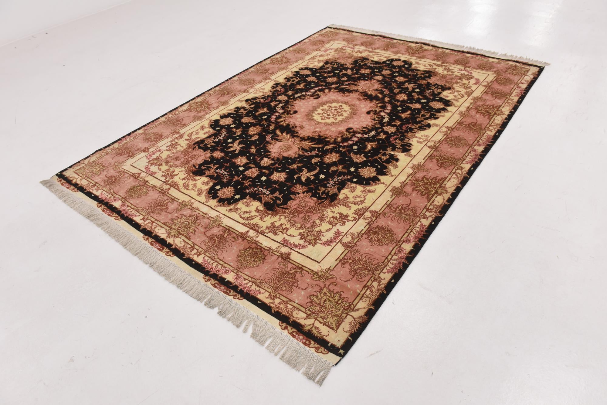 6' 7 x 9' 7 Hand Knotted Tabriz Persian Rug