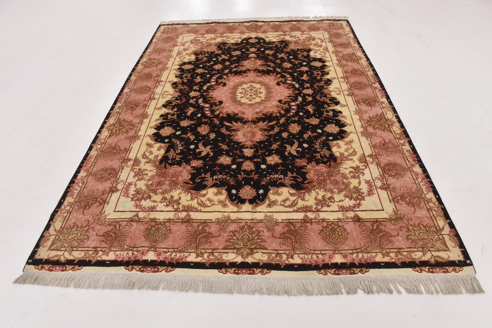 6' 7 x 9' 7 Hand Knotted Tabriz Persian Rug